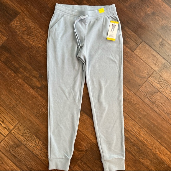 Marc New York Ladies Ribbed Joggers Sweatpants Elastic Waist Size S Water Blue - Picture 5 of 15